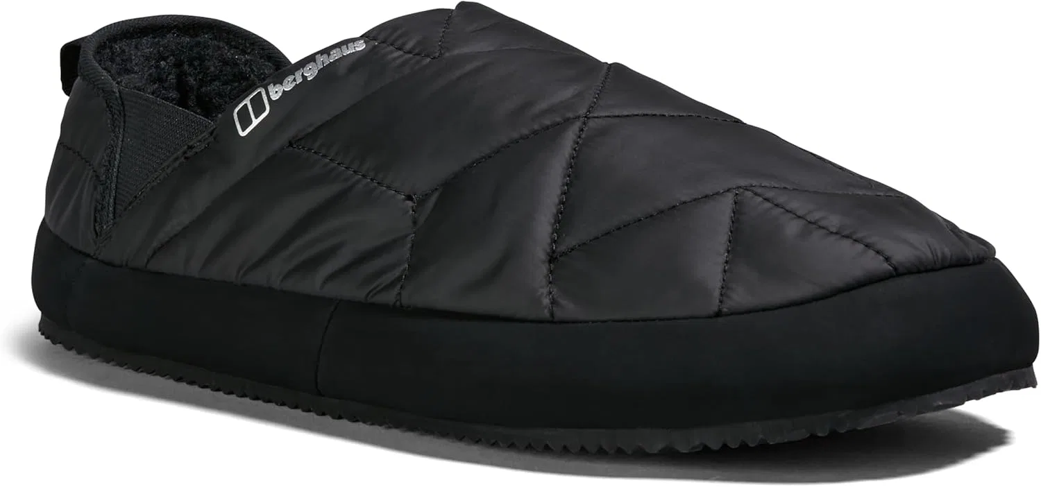 Тапочки Berghaus Unisex Bothy Slipper 2.0, Jet Black And Grey Pinstripes — фото 3