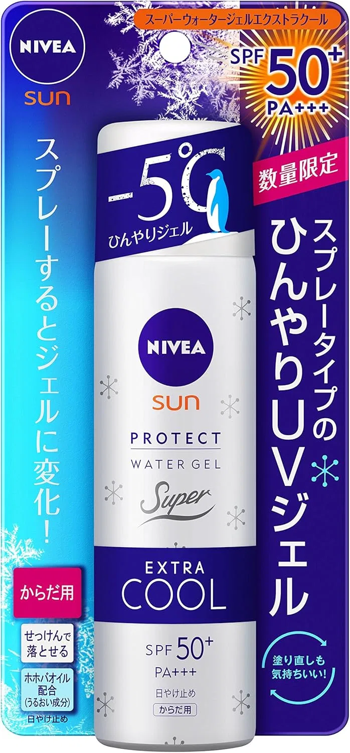 Солнцезащитный гель Nivea Sun Protective Water Gel Extra Cool SPF 50+ PA+++, 80 г