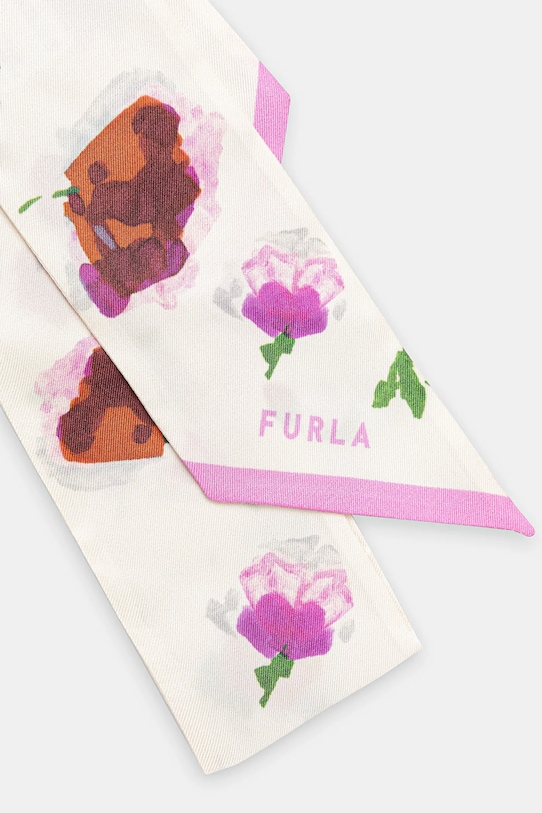 

Шелковый шарф Furla, бежевый