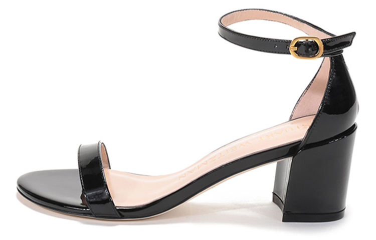 SW One Strap Sandals Women's Black Stuart Weitzman