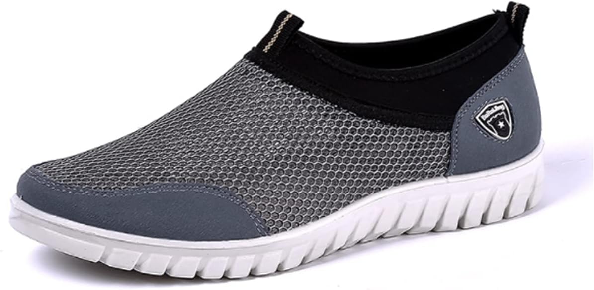 

Мужские дышащие повседневные лоферы из сетки, легкие летние слипоны, удобные для улицы, вождения и путешествий, стильные Asifn, серый