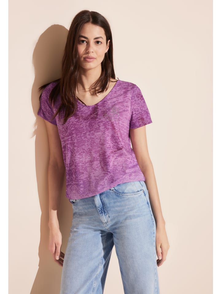 

Футболка Street One, цвет t-shirt mit farbverlauf' lila