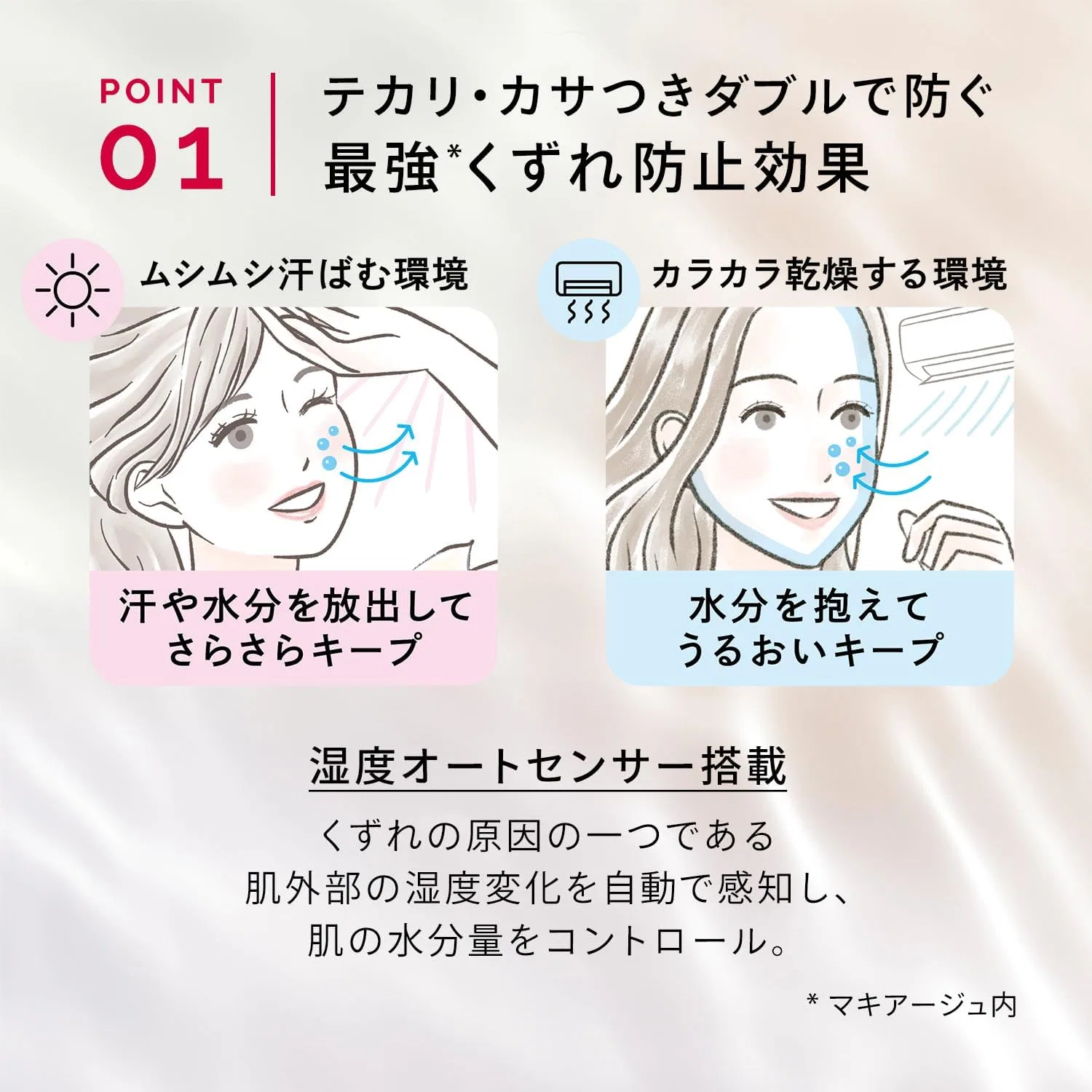 Праймер для лица Maquillage Dramatic Skin Sensor Base NEO, 250 мл, Nude Beige — фото 3