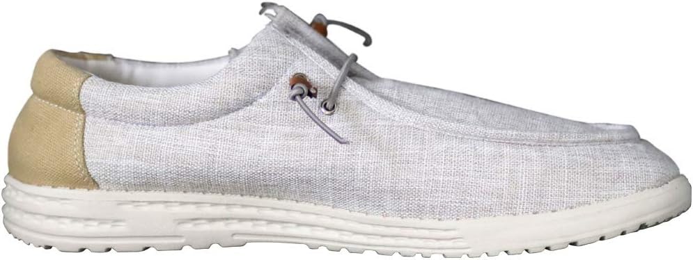 NORTY Серые мужские лоферы Chukka Low Ankle - повседневная обувь для мужчин - эластичные лоферы на шнуровке, серый — фото 4