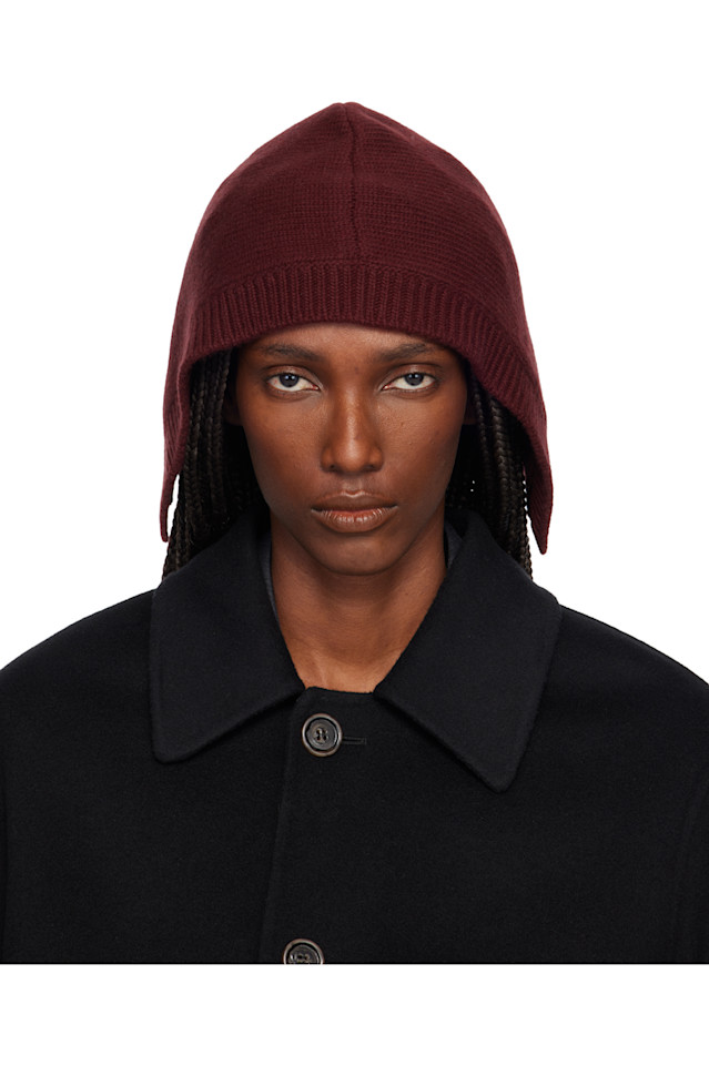 

Капюшон из шерстяной вязки Maison Margiela, Burgundy