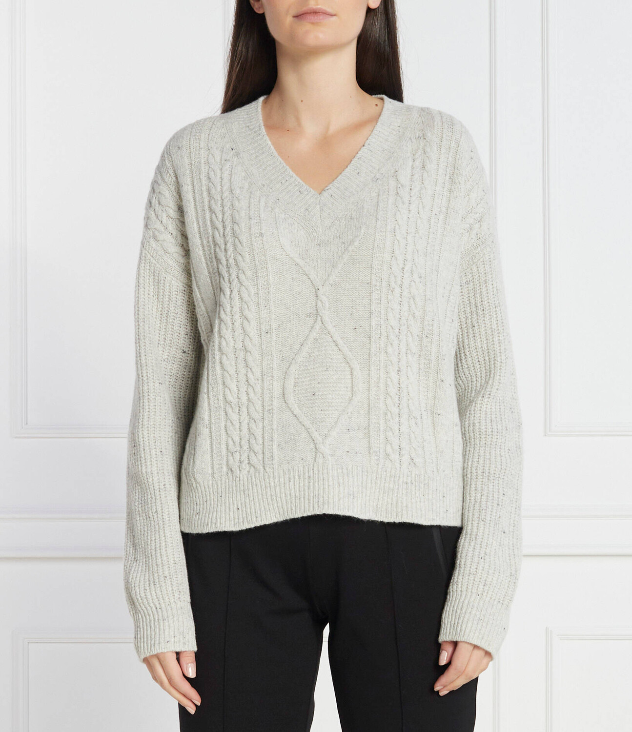 

Свитер из шерсти Max Mara Leisure CARMELA Regular Fit, серый