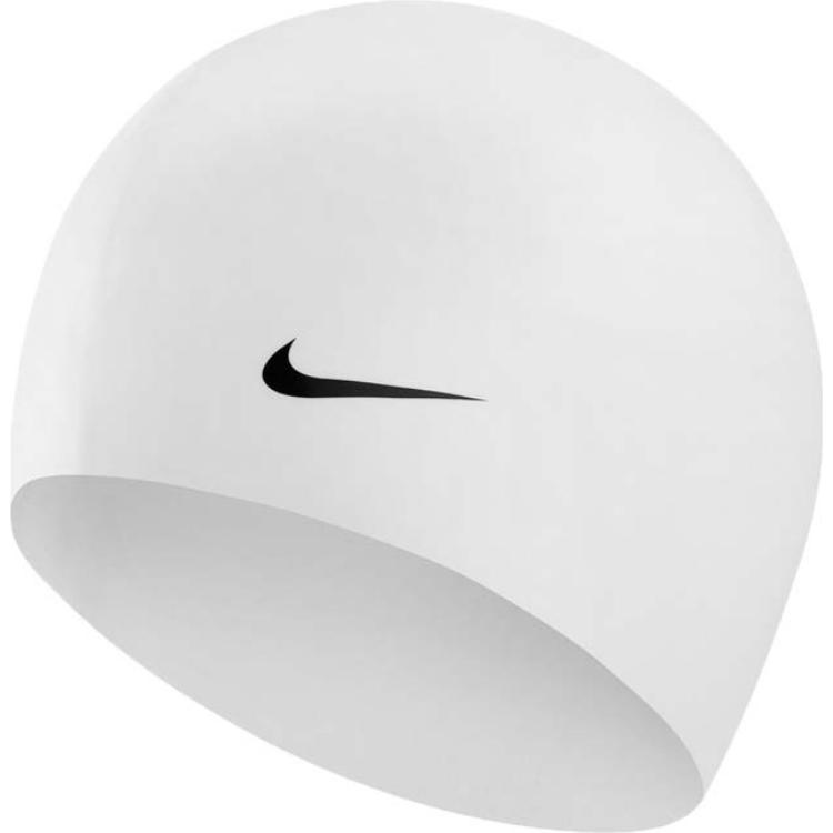 

Nike Силиконовая плавательная шапочка Unisex белая черная