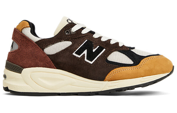 Кроссовки 990v2 сделано в сша teddy santis New Balance, коричневый — фото 2