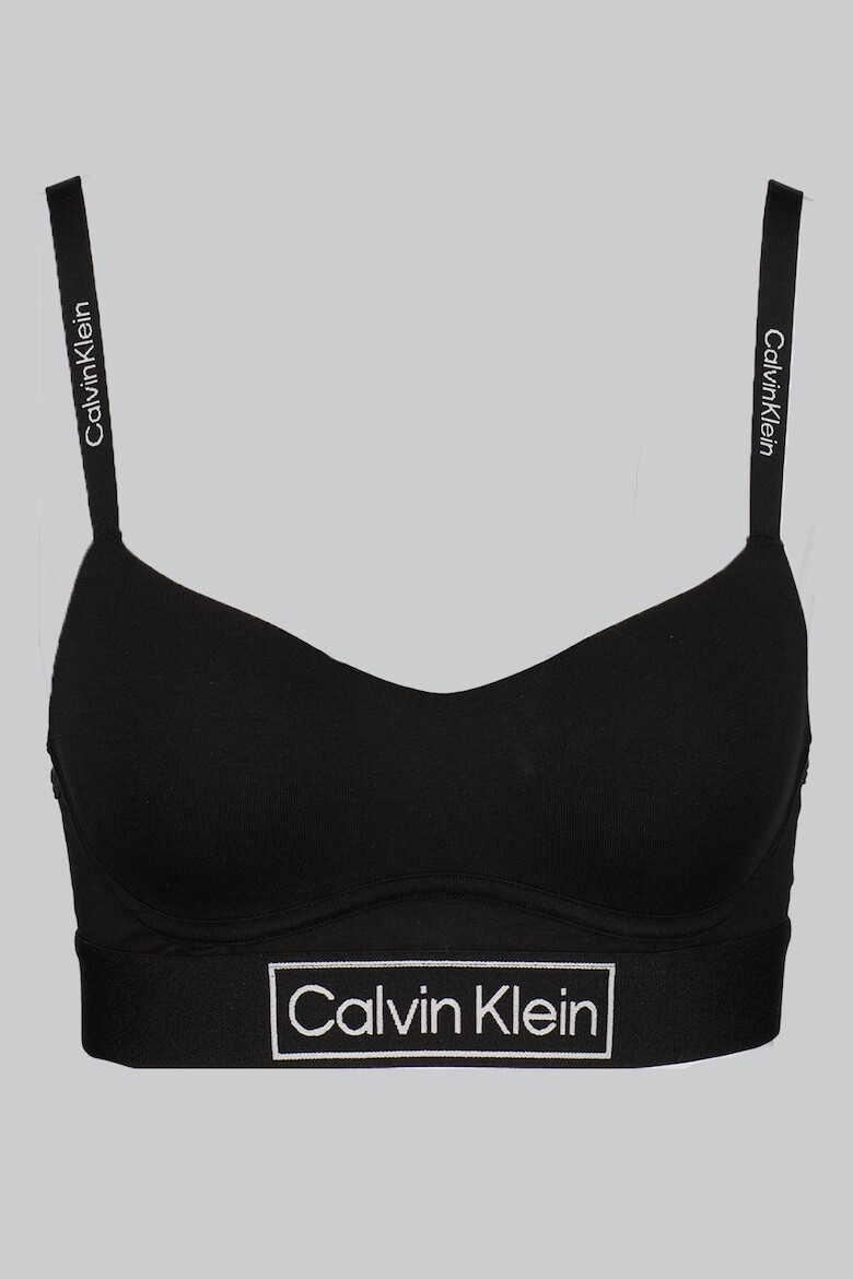 

Бюстгальтер с логотипом и регулируемыми бретелями Calvin Klein, черный