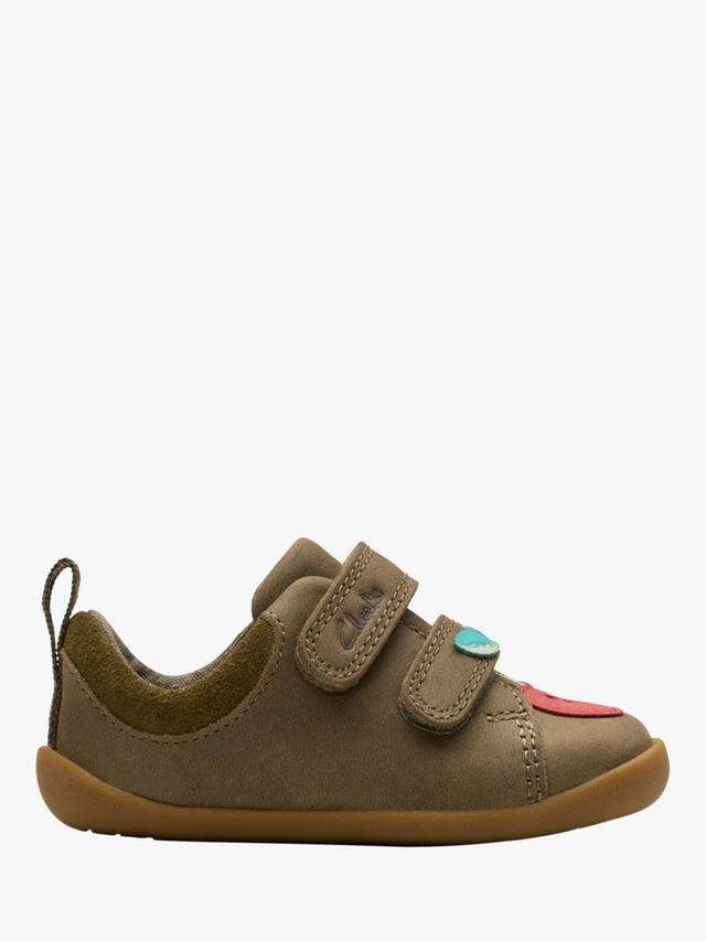 

Детские кожаные туфли Baby Roamer Garden для первых шагов Clarks, Olive