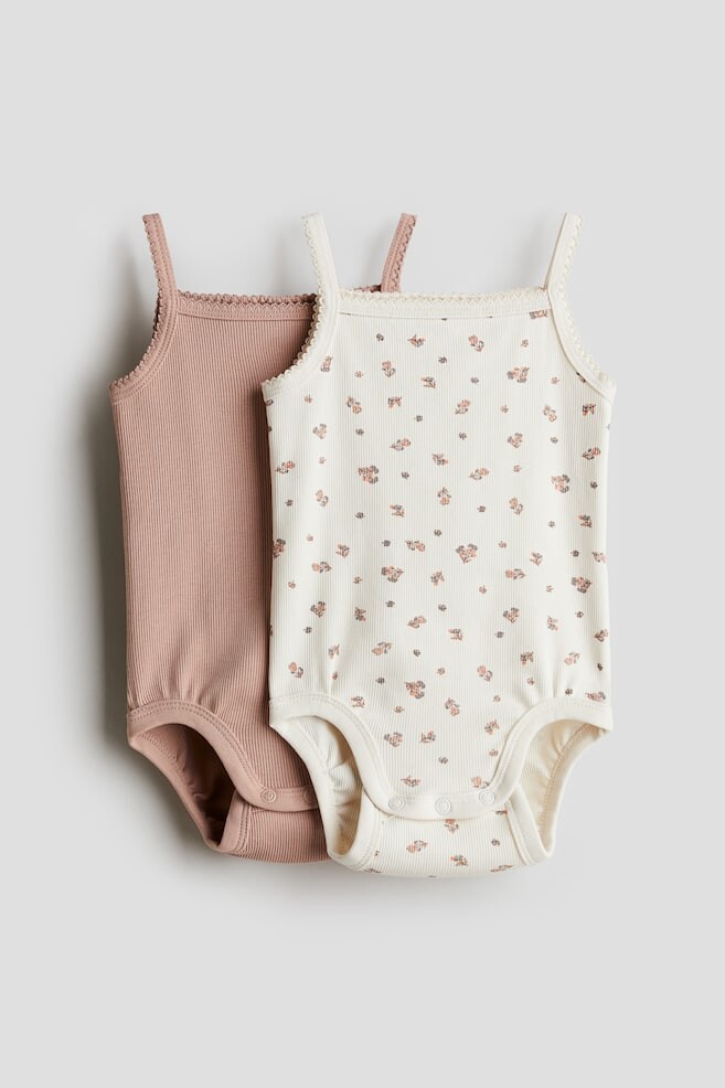 

Упаковка из 2 трикотажных боди из хлопка пима H&M, мультиколор