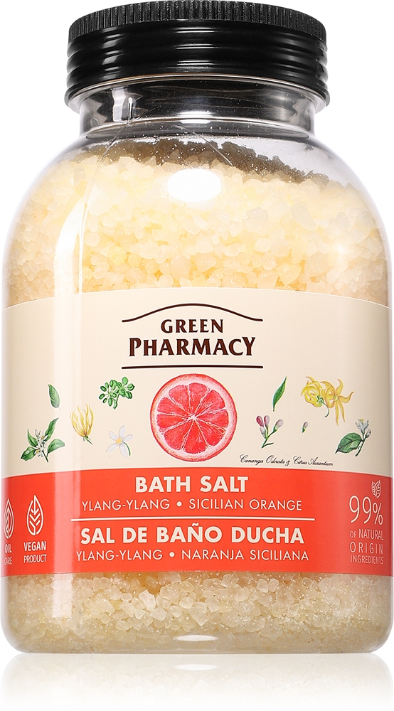

Соль для ванн «Иланг-иланг и сицилийский апельсин» Green Pharmacy, 1000 гр