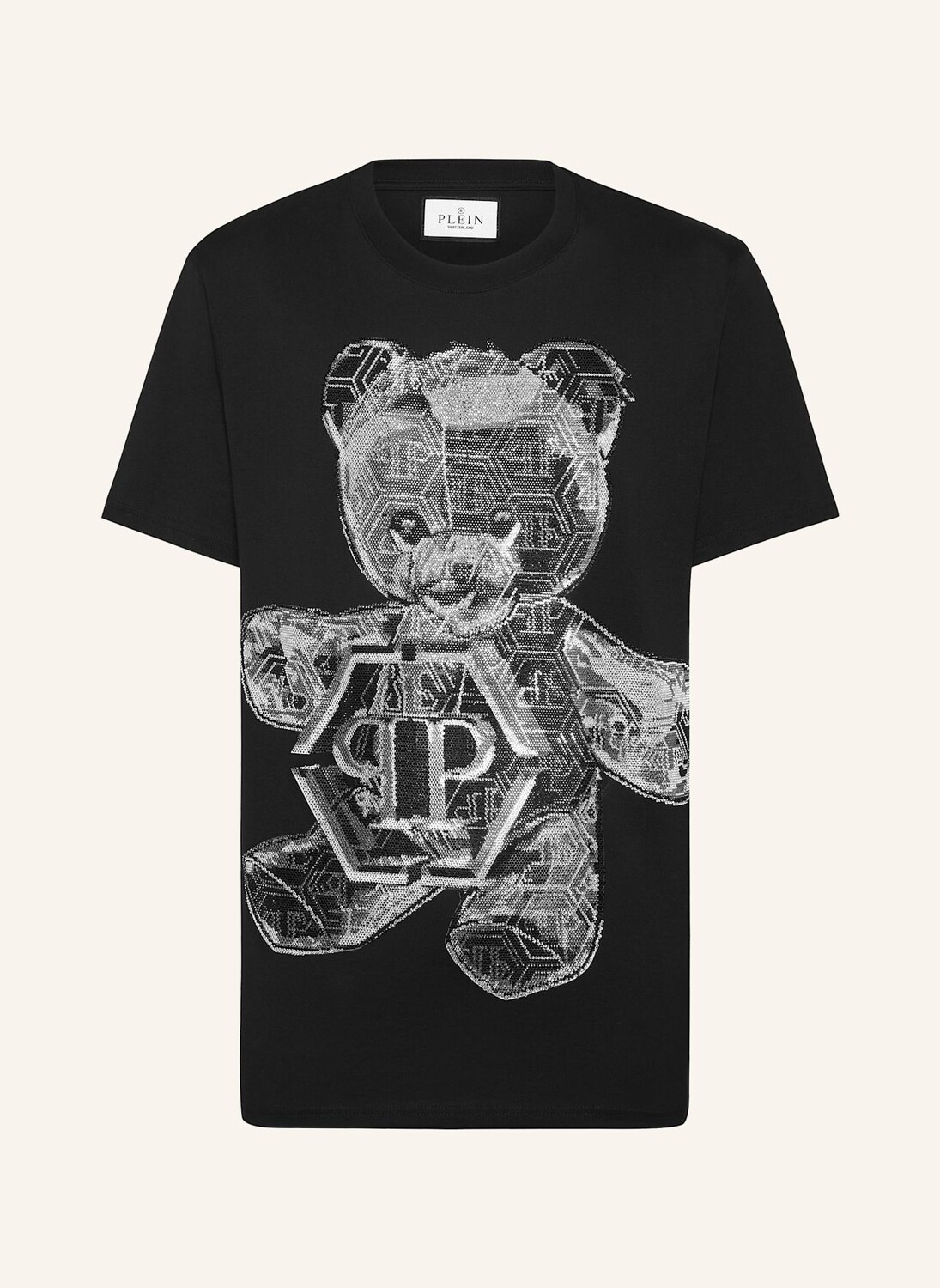 

Футболка с отделкой камнями teddy bear PHILIPP PLEIN, черный