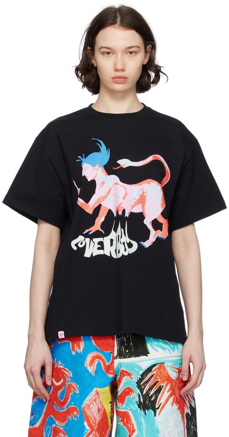 

Черная футболка с рисунком Charles Jeffrey LOVERBOY