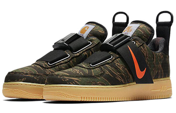 Кроссовки x carhartt wip air force 1 утилита низкая премиум Nike, зеленый — фото 3