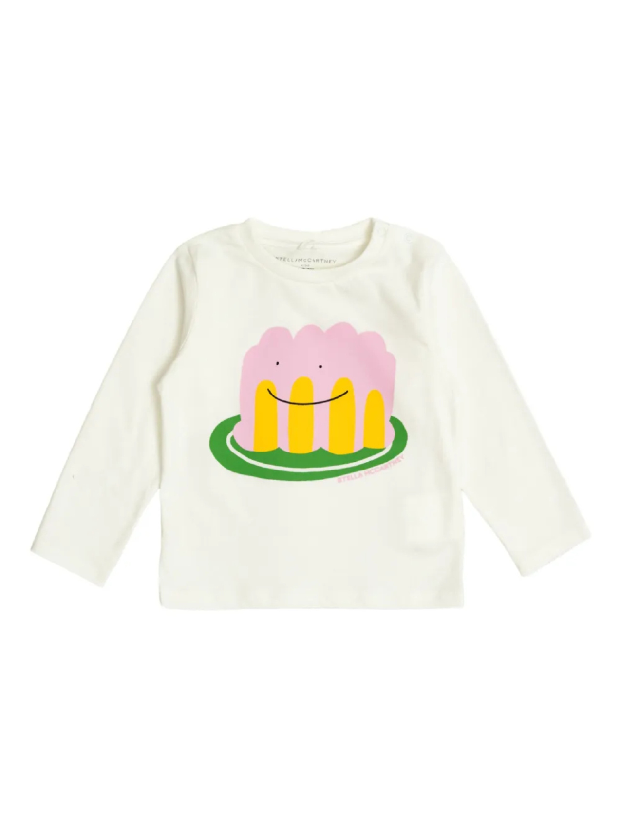 

Футболка с графическим принтом и длинными рукавами Stella McCartney Kids, белый