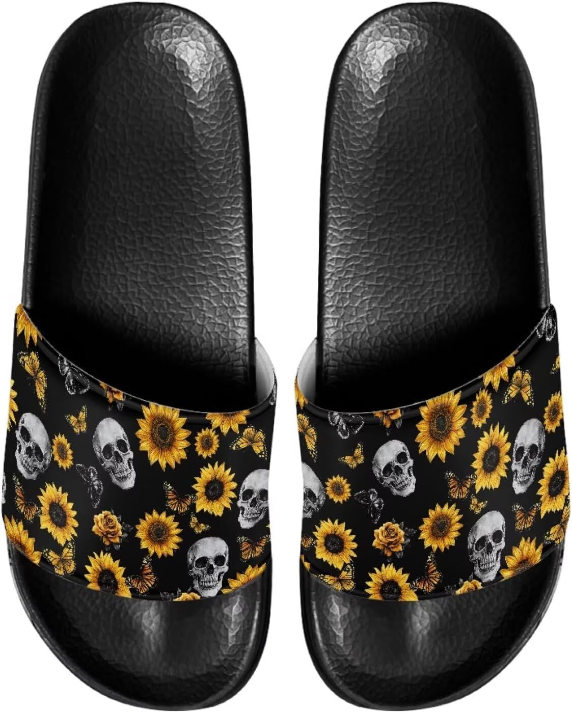 

Домашние тапочки для женщин и мужчин Mintulipy, Skeleton Sunflower-1