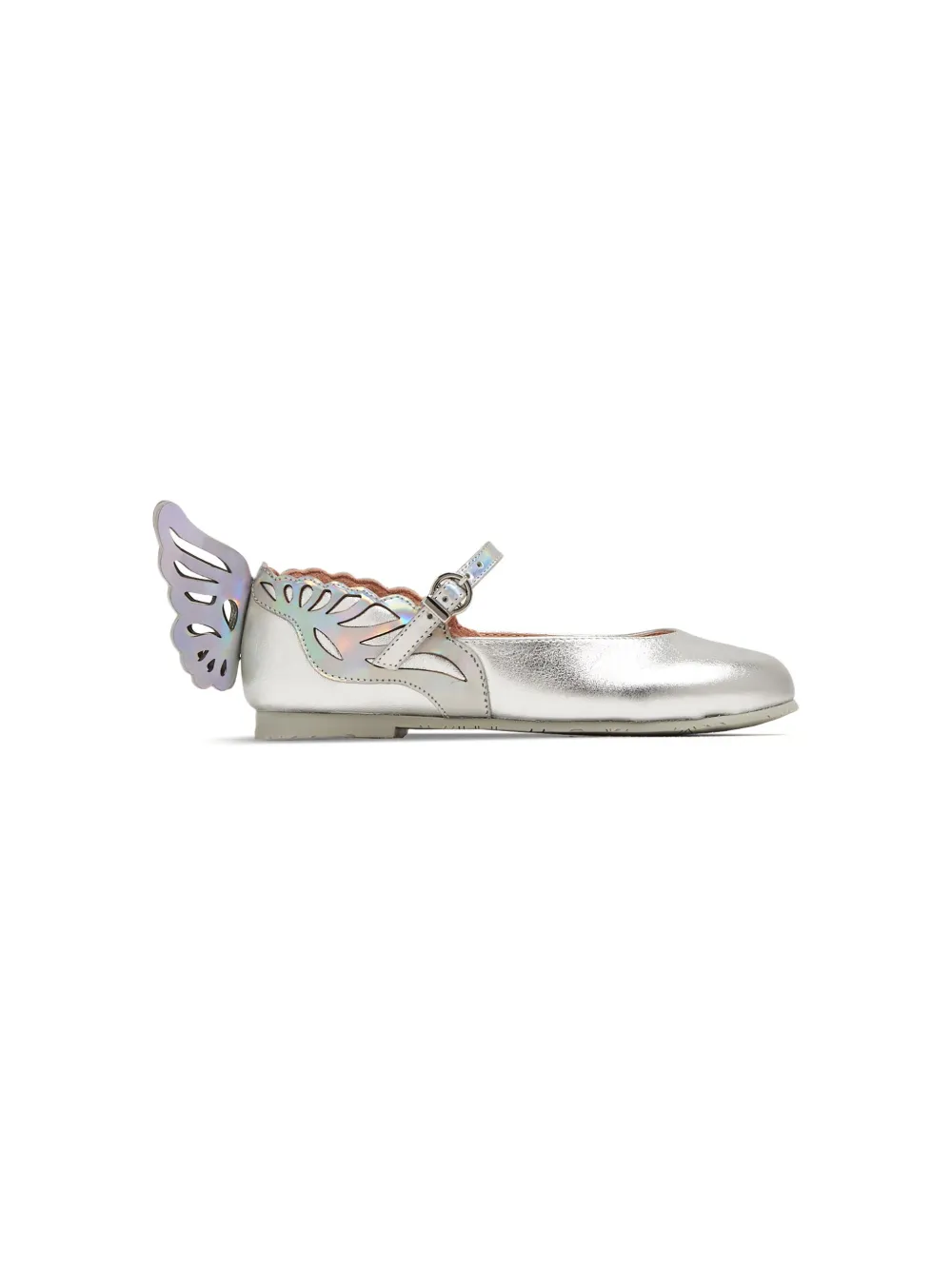 

Сандалии Heavenly с аппликацией Sophia Webster Mini, серебряный
