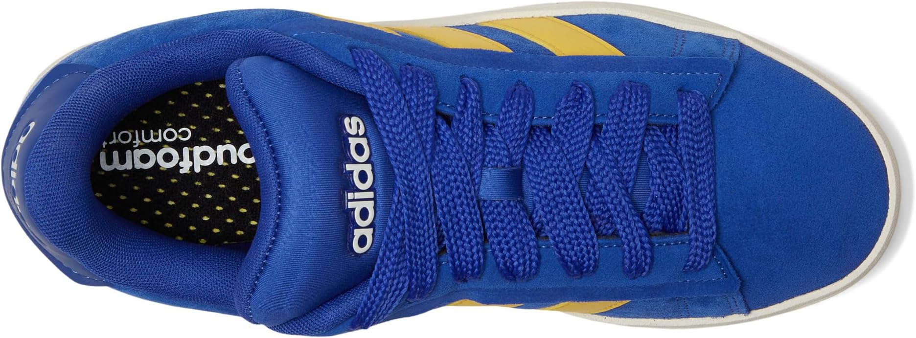 Кроссовки adidas Grand Court Alpha 00s, цвет Semi Lucid Blue/Utility Yellow/Off-White — фото 2