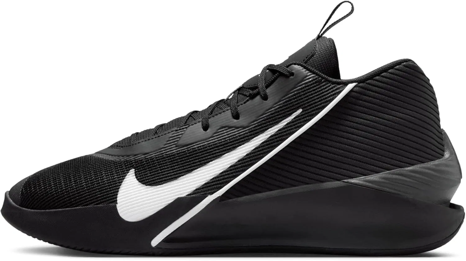 Кроссовки Nike GT Jump Academy на шнуровке, унисекс, для взрослых, Black White Metallic Silver