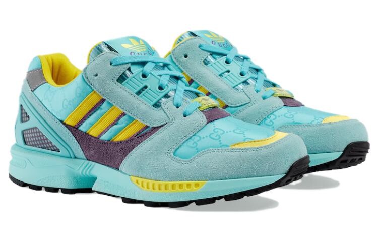 Кроссовки женские Adidas X Gucci ZX 8000, морской — фото 3