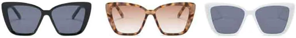 

Солнцезащитные очки с защитой UV400 | «Кошачий глаз», маленькая оправа | для женщин и мужчин, для занятий спортом на открытом воздухе и вождения DSVIGF, White Gray