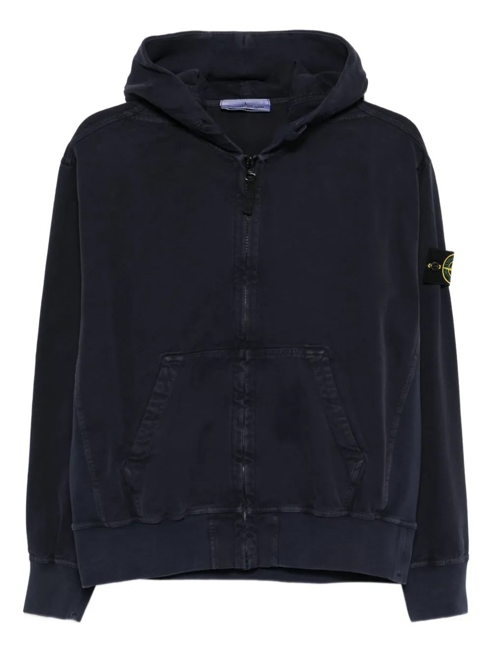 

Толстовка с капюшоном и карманами-кенгуру Stone Island, синий