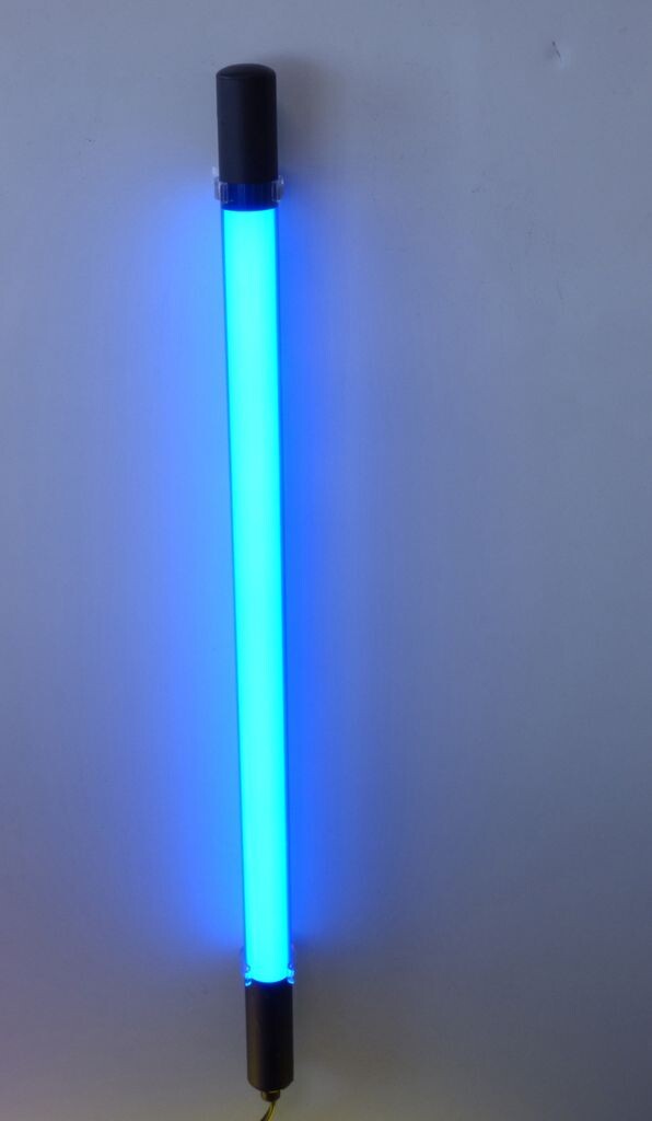 

8918 LED Тонкий светильник 153см Ø30мм пластиковая трубка синяя Xenon, черный