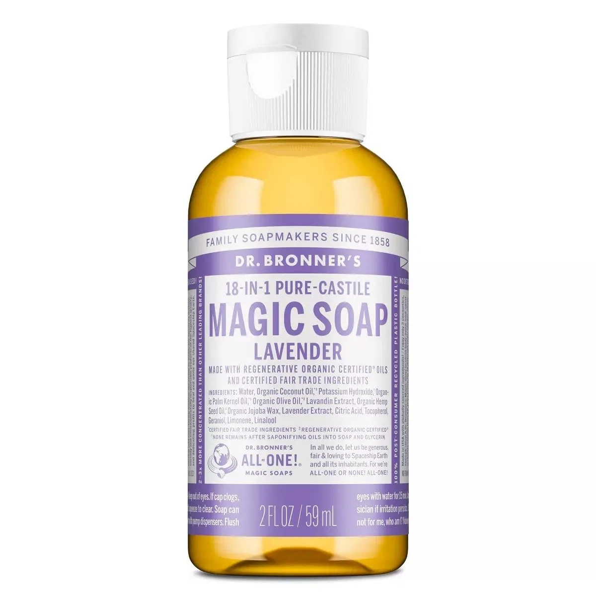 Набор жидкого органического кастильского мыла Lavender от Dr. Bronner's Dr. Bronner'S