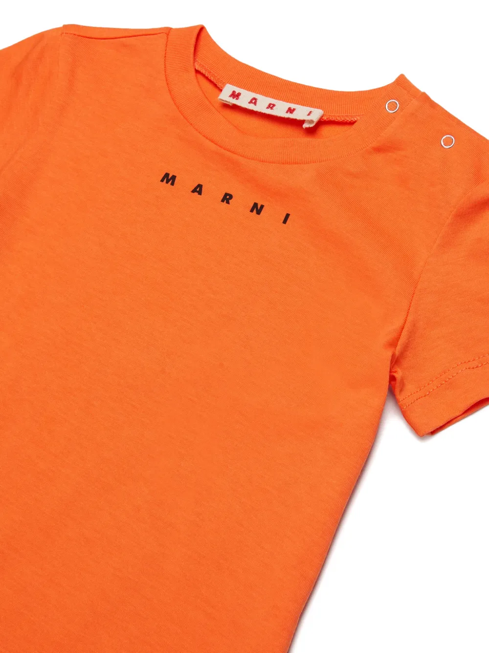 Футболка с логотипом Marni Kids, оранжевый — фото 3