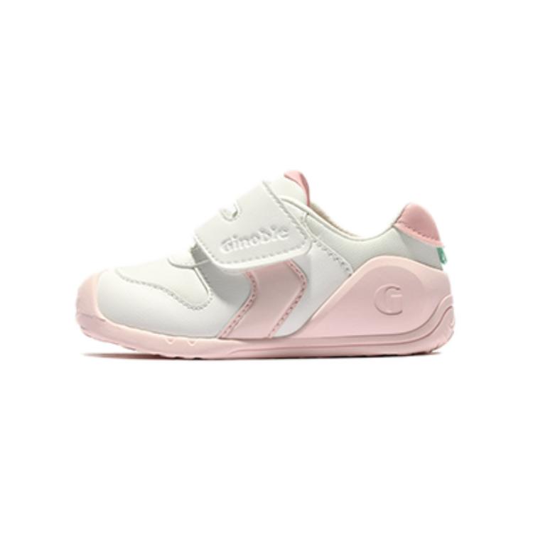 

Износостойкие, поддерживающие подошвы, низкие детские туфли для малышей и младенцев Ginoble, белый/розовый