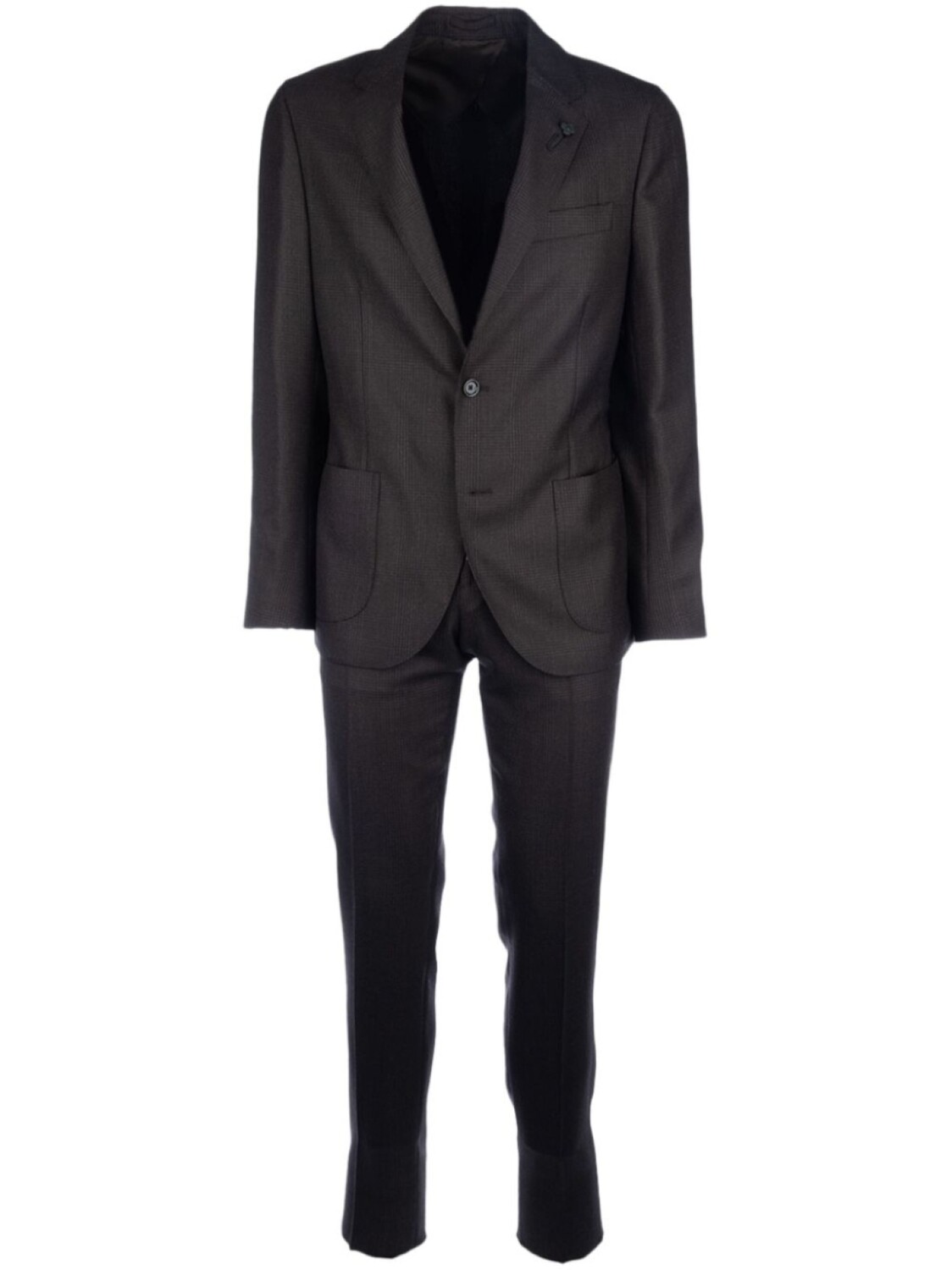 

Клетчатый костюм Lardini, коричневый