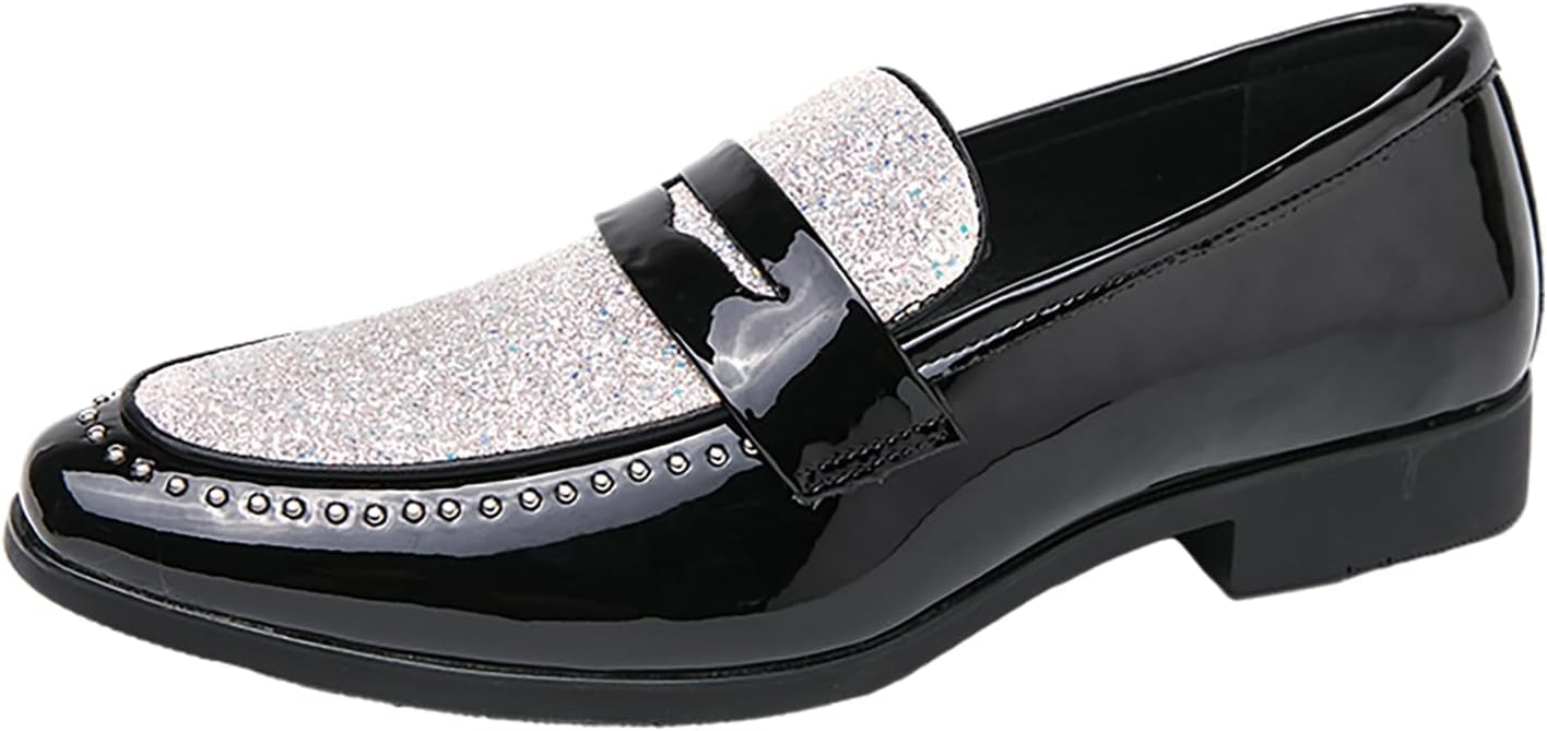 

Мужские яркие лоферы Synthesis, серебро