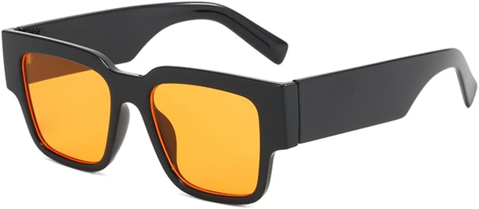 

Ретро-солнцезащитные очки 2027 года для женщин и мужчин, модные очки конфетных цветов, мужские солнцезащитные очки UV400 с заклепками, женские очки MTZJH, Black Orange