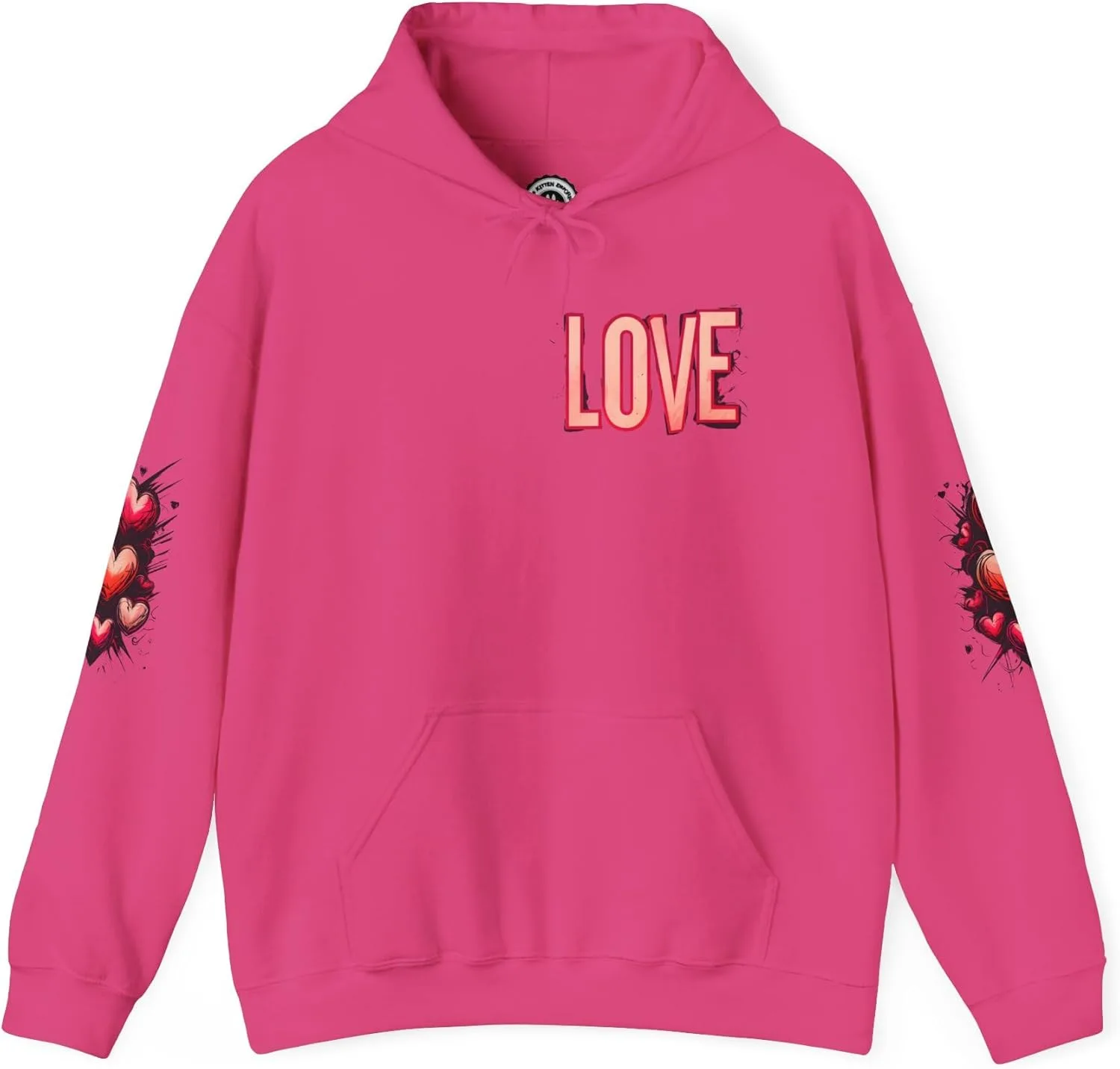 

Уличный худи Love and Graffiti Heart Art Design, унисекс