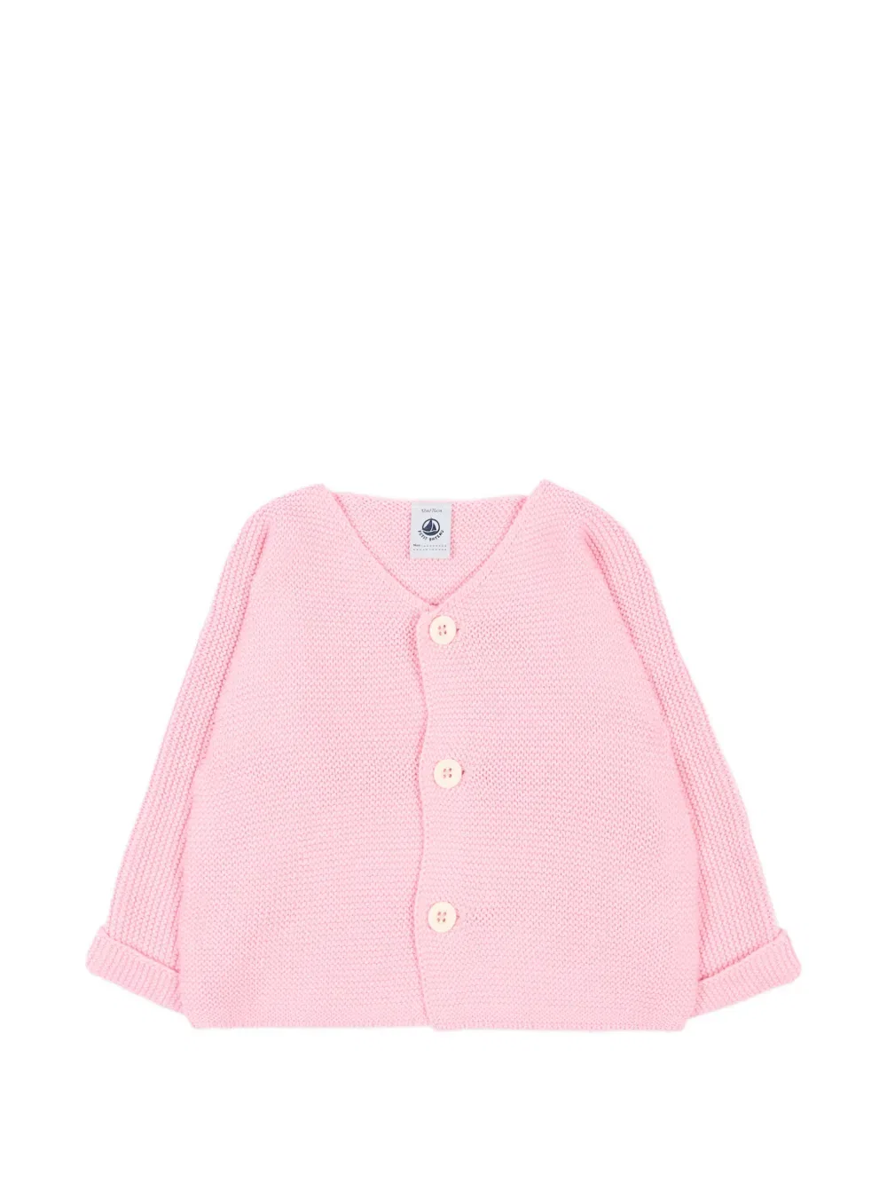 Кардиган на пуговицах Petit Bateau, розовый