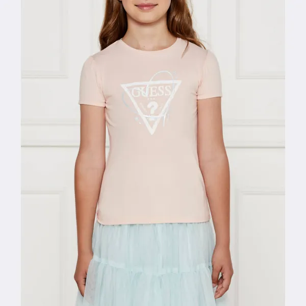 

Футболка стандартного кроя Guess, розовый