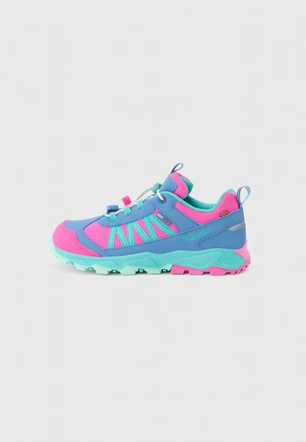 Низкие походные ботинки tronfjell унисекс Trollkids, Light Magenta/Cornflower/Aquamarine/Morning Dew