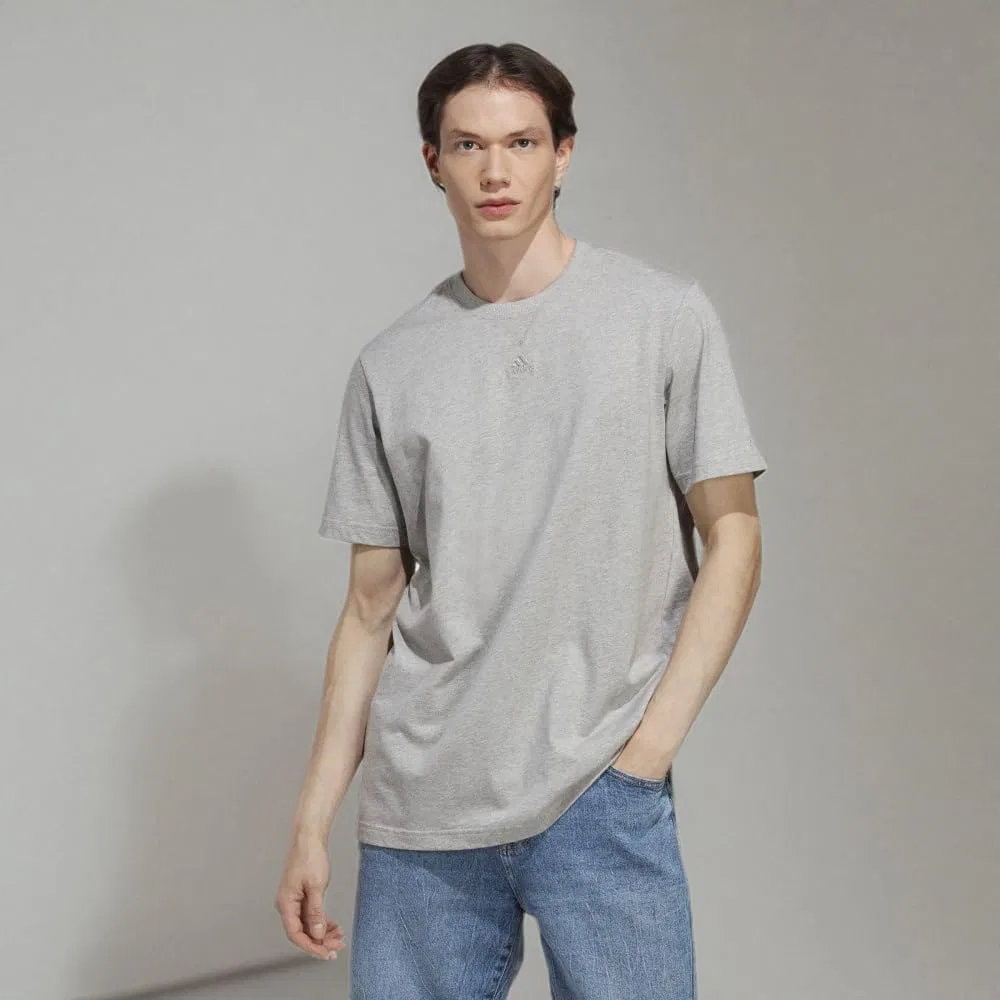 Футболка свободного кроя adidas, цвет Medium Grey Heather — фото 3