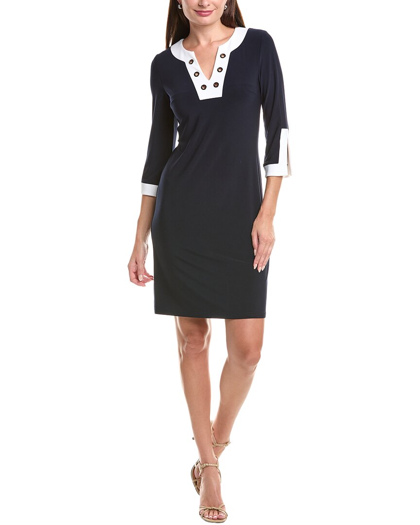 

Платье-трапеция Joseph Ribkoff с люверсами, синий