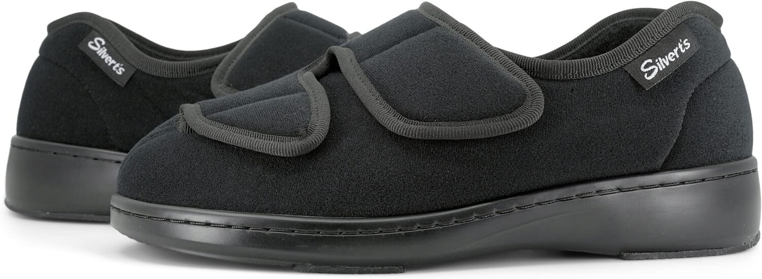 

Тапочки Silverts Stretchable Comfort Hugster Shoes Or Slippers, черный