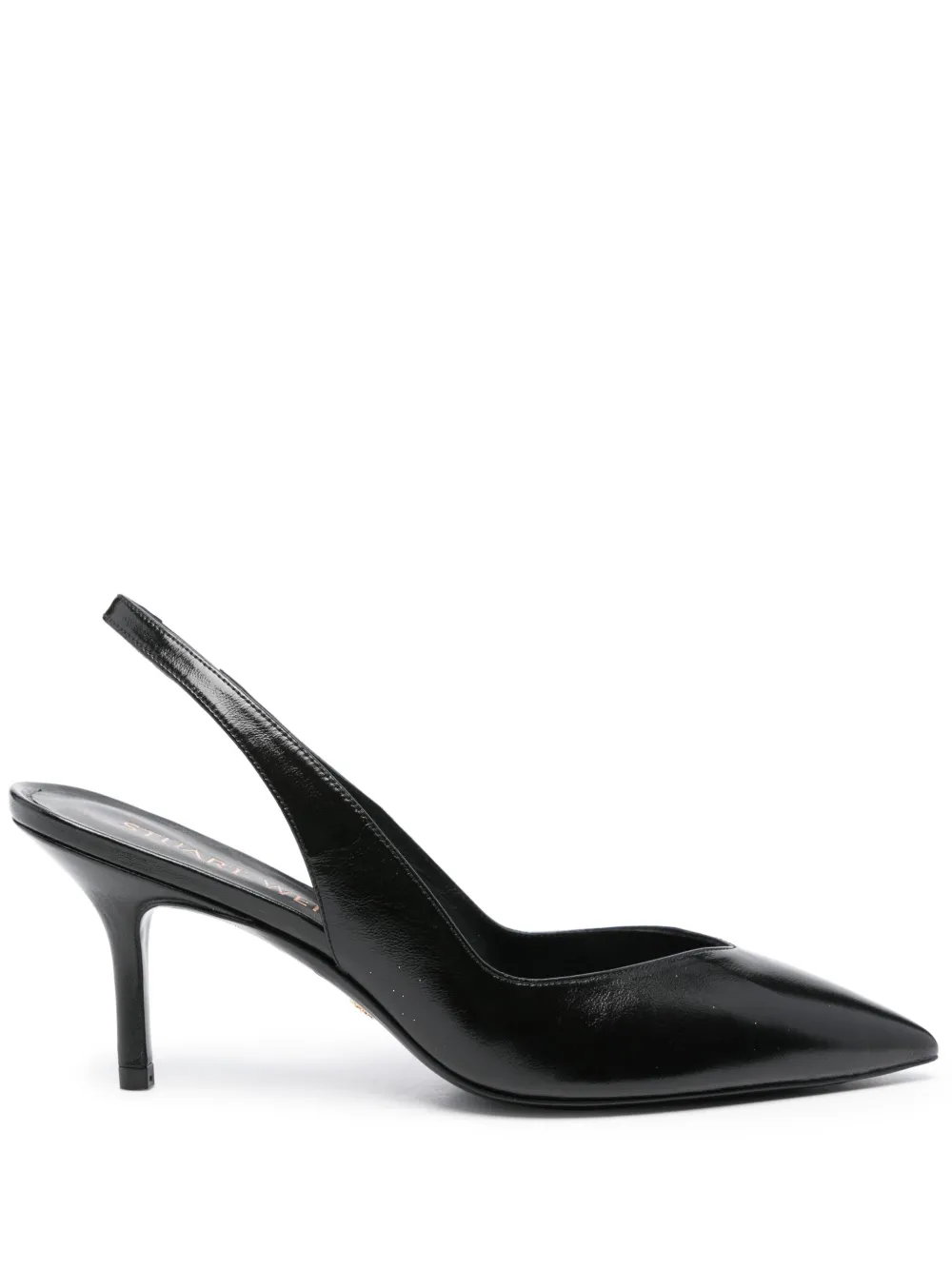 Туфли с ремешком на пятке Stuart Weitzman, черный