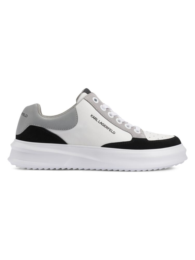 

Кроссовки из кожи и замши с цветными блоками Karl Lagerfeld Paris, цвет Off White Black, Белый, Кроссовки из кожи и замши с цветными блоками Karl Lagerfeld Paris, цвет Off White Black