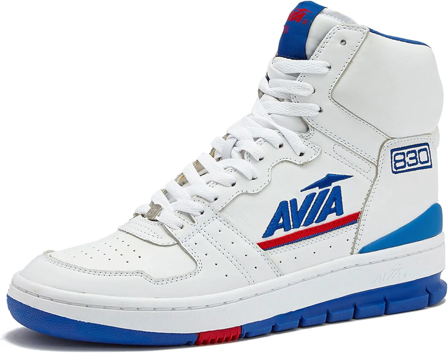 

Мужские баскетбольные кроссовки Avia 830, ретро высокие кеды для мужчин, для использования в помещении или на улице, на улице или на площадке, размеры 7-16, белый/синий/красный
