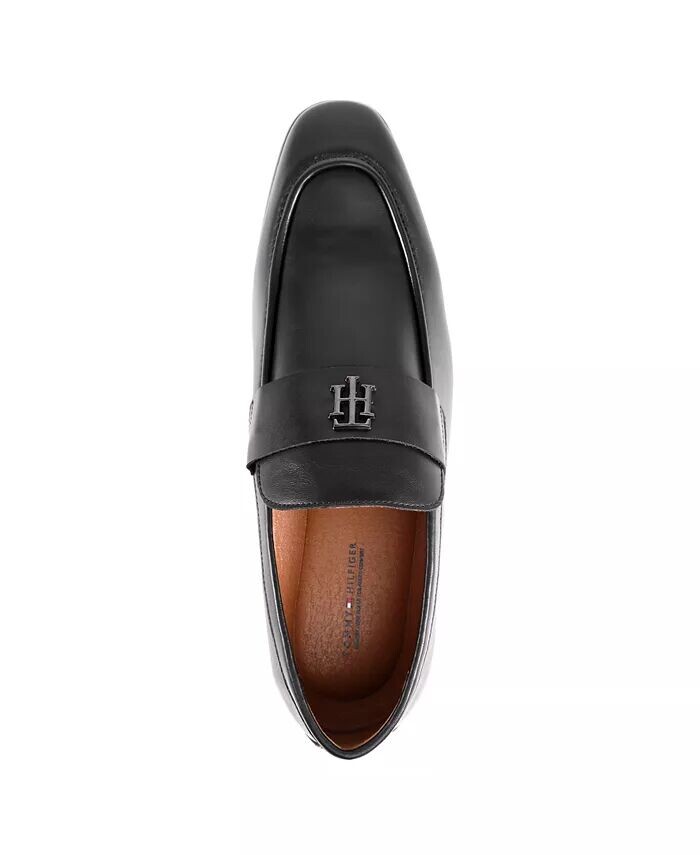 Мужские мокасины Sawlin с логотипом и отделкой Tommy Hilfiger, черный — фото 4