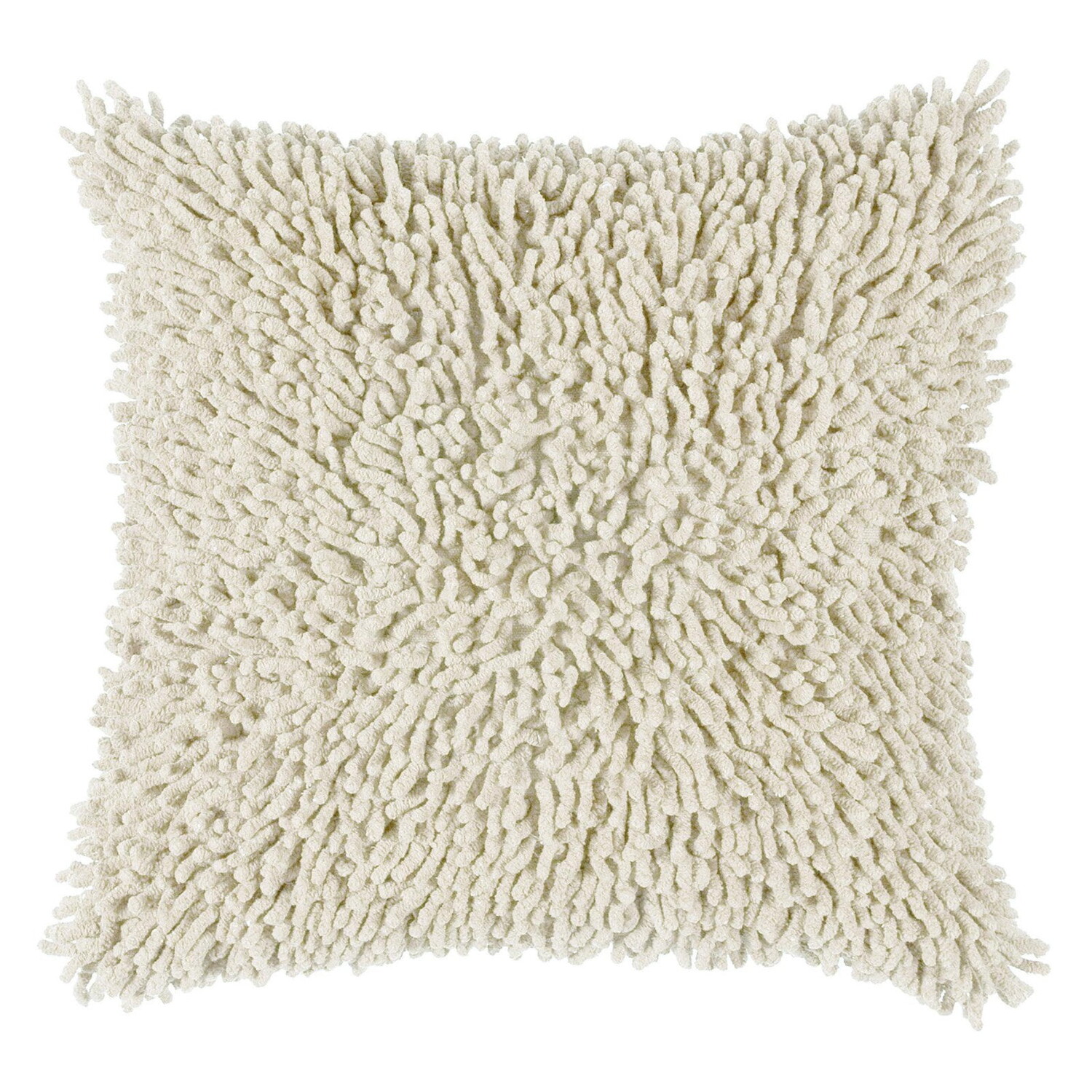 

Подушка декоративная Rizzy Home Cotton Shag, белый