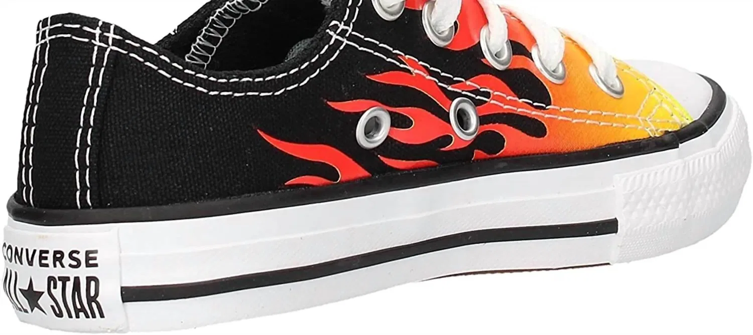 Converse Детские кеды Chuck Taylor All Star Ox Low из черного текстиля — фото 2