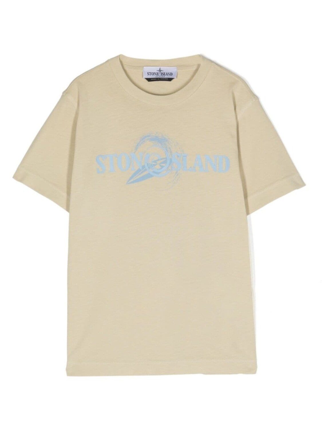 

Stone Island Junior футболка с логотипом, нейтральный цвет