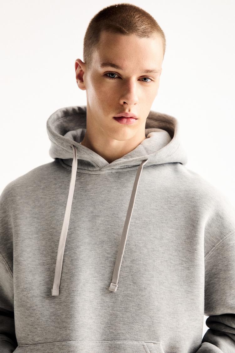 

Базовая толстовка с капюшоном Pull And Bear, белый