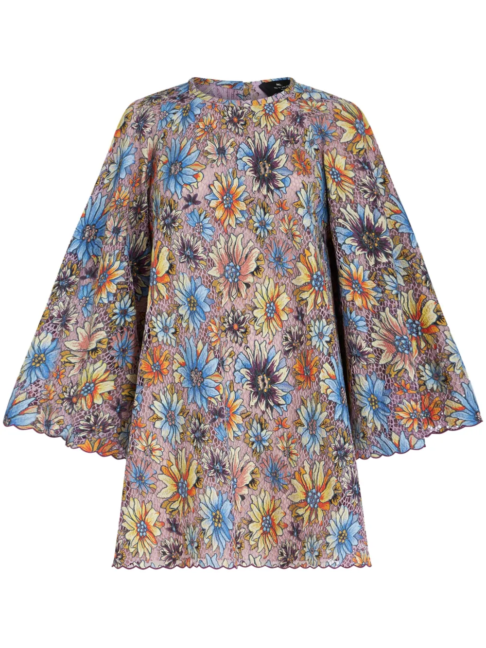 

Кружевное платье мини ETRO, розовый